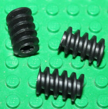 3 x Lego Technic Gear Worm Screw Long ref 4716 Set 8862 8094 8485 8853 8872 8527