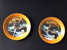 Lot 2 cendrier vide poche coupelle Camel briquet orange publicité cigarettes neu