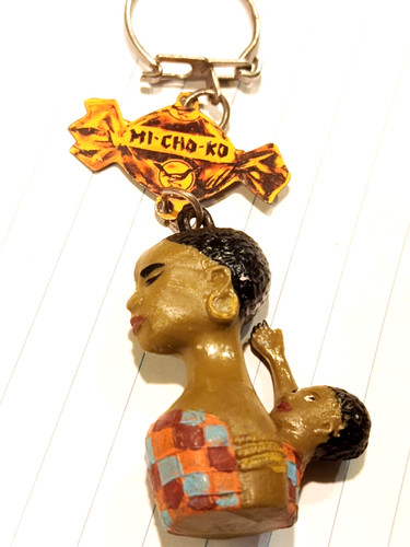 Porte clé michoko - porte,