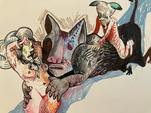Peinture gouache papier - gouache,