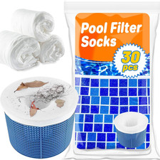 30PC Pool Skimmer Socks Filter Replacement Savers for Basket Swimming Pool