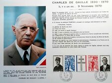 SPECIAL DÉCÈS DU GENERAL DE GAULLE  FRANCE FEUILLET PHILATÉLIQUE