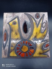 Dessous de plat en céramique , faience ,design ,Vintage , à identifier .