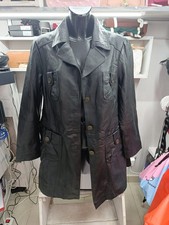 Veste Femme Heine En Cuir Noir