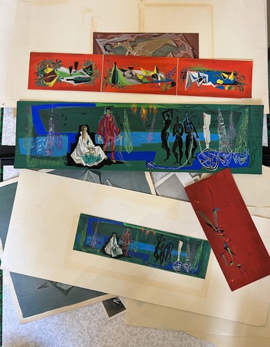 Maurice alvo gouaches - 22,