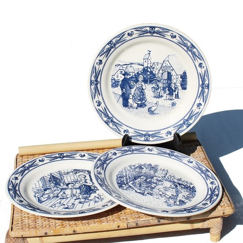 Ensemble vintage assiettes - 3,