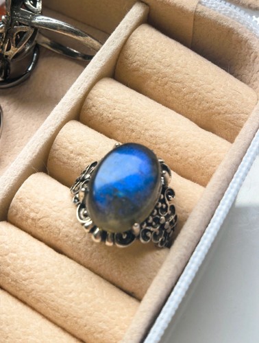 Large blue flash labradorite - flash,