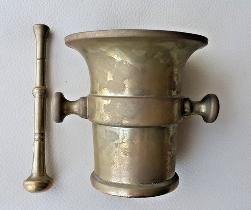 Mortier bronze avec - en,