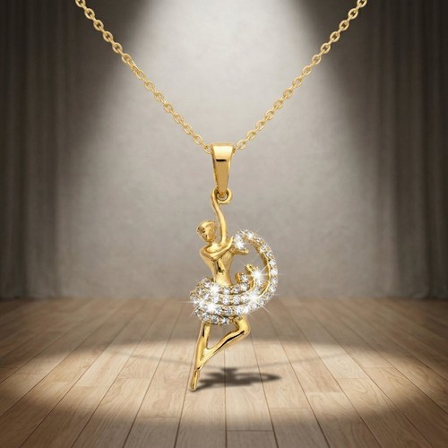Collier pendentif danseuse - collier,
