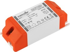 Poppstar Transformateur 230V AC/24V DC 0.625A jusqu'à15W, Ballast 12V pour LED