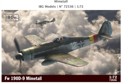 Ibg 72536 focke wulf fw190d - wulf, fw190d-9