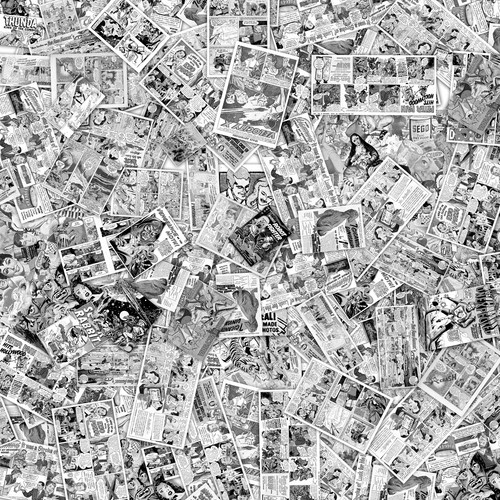 Vintage bd livre - vintage, b&w