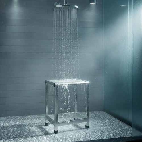 Tabouret douche acier - tabouret, de