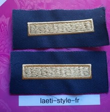 P8509 2×attente de veste officier supérieur bleu marine et or militaire 