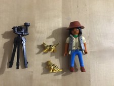 PLAYMOBIL ZOO.  SAFARI.   PHOTOGRAPHE.  /. BÉBÉ LÉOPARD