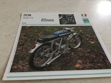 Carte moto ITOM 50 Astor 6 M 1975 collection Atlas Motorcycle Italie