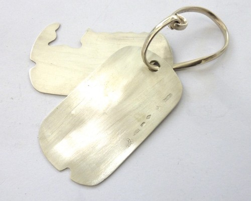 Porte clefs argent - clefs, massif