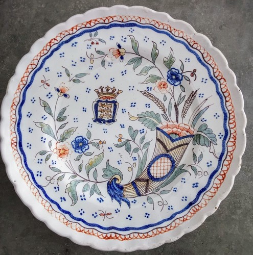 Ancienne assiette faïence - ancienne,