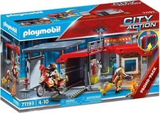 PLAYMOBIL City Action Caserne de Pompiers transportable 71193 / Enfant NOEL