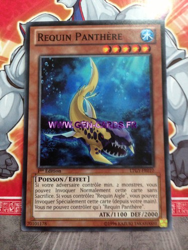 Carte requin panthere - carte, oh