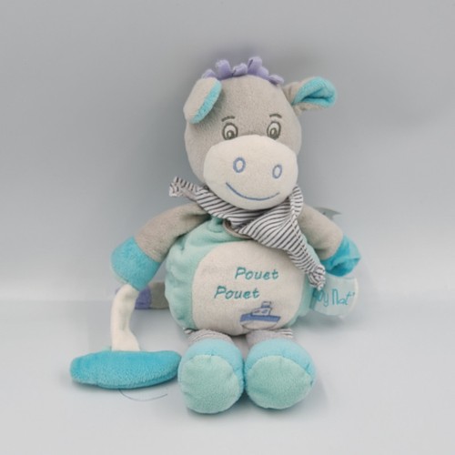 Doudou ane gris - , bleu