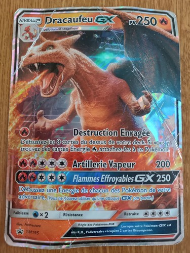 Carte pokemon dracaufeu sm195 - carte,