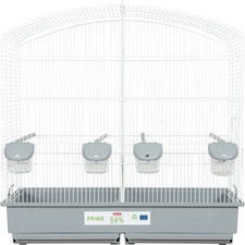 Cage Familly blanche gris 70 x 40 x 70cm de hauteur pour oiseaux