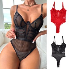 Body Une Pièce Sexy Pour Femmes Combishort Lingerie Barboteuse Justaucorps /