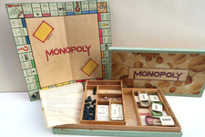 Curiosité Jeu Ancien Monopoly Réalisé à la Main 1935-40 Prototype ?