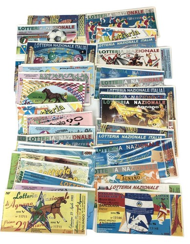 Billets loterie vintage 58 - billets,