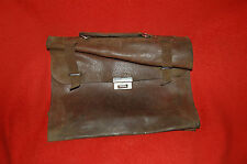 ancien cartable d'écolier,cuir marron