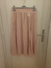 Jupe rose fendue Taille 38