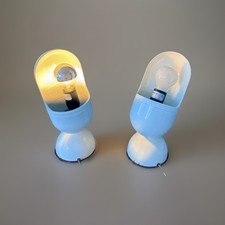 Paire Lampe Blanche Space Age