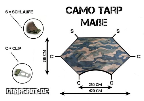 Camouflage tarp 420 335cm - tarp,