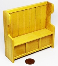 Poupée Maison Banc En Pin