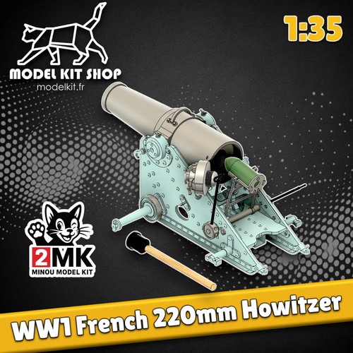 Ww1 obusier 220mm - obusier,