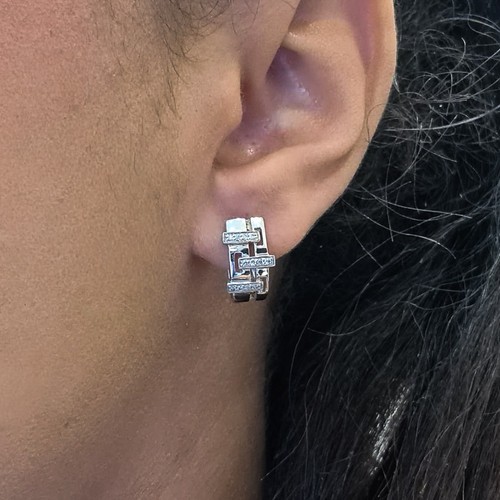 Boucles oreilles blanc - d'oreilles, or