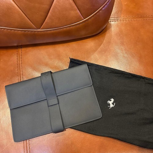 Sac pochette cuir noir - pochette,