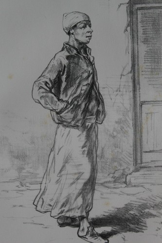 Gavarni lithographie originale - lithographie,