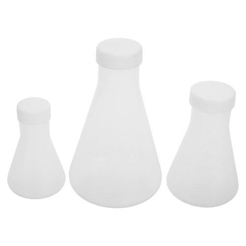 3 Pcs Fiole Erlenmeyer Avec