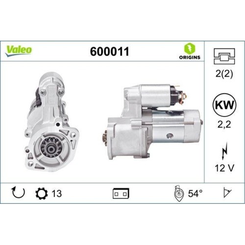 Démarreur valeo 600011 - valeo,