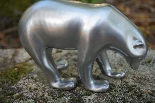 Re0468 ours brun argente - ar,