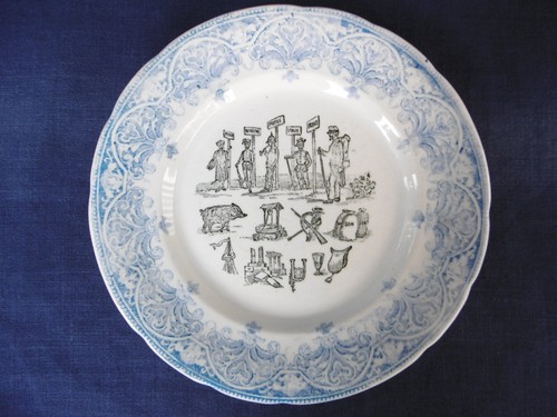 Ancienne assiette creil - ancienne,