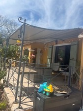 pergola fer forgé avec