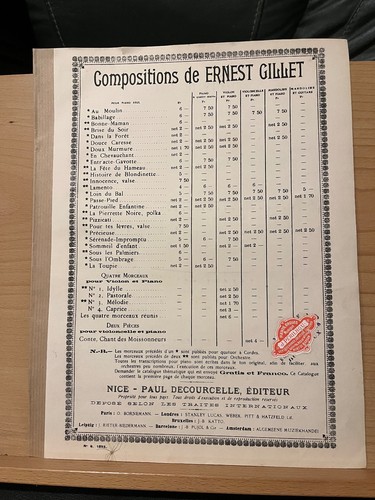 Ernest gillet loin - loin, du