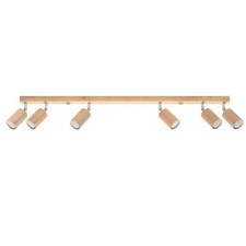 Plafonnier Bois Chêne GU10 6