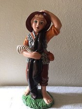 Ceramic 17" Blonde hair Blue