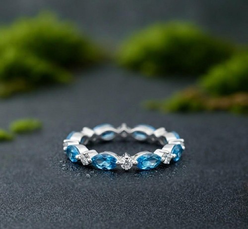 Bague fiançailles marquise - de,