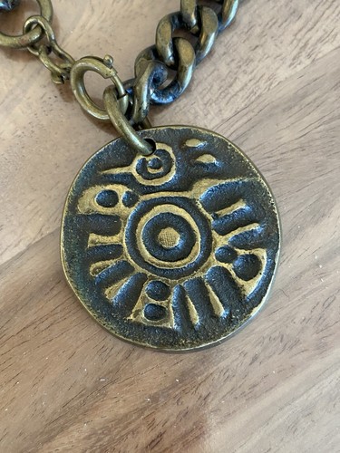 Bracelet bronze pendentif - bracelet, en