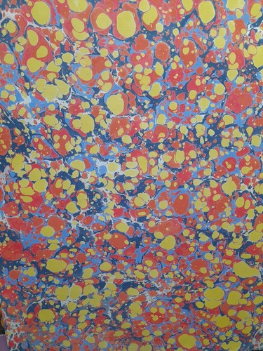 Papier marbré cuve - papier,